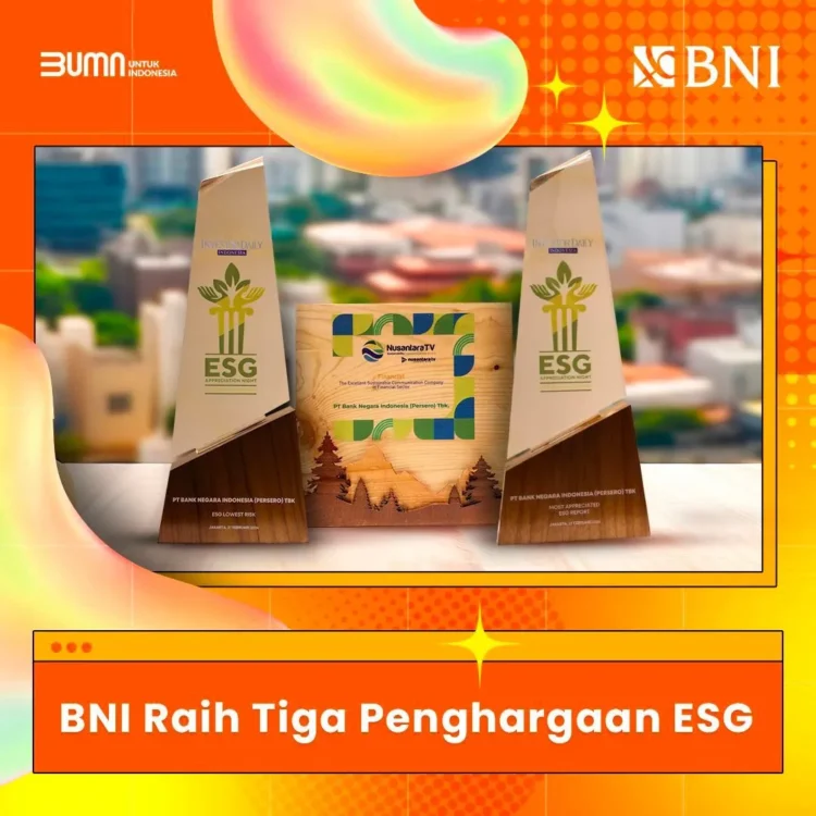 BNI Raih penghargaa, foto BNI/ist