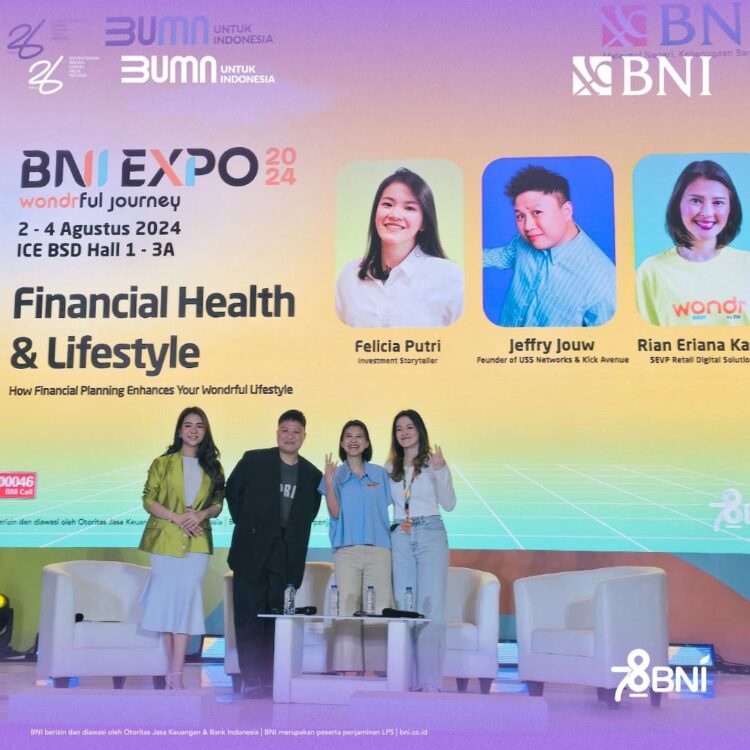 BNI Expo 2024 di ICE BSD Hall 1-3A, Tangerang Selatan, Jumat - Minggu, 2 - 4 Agustus 2024. (Foto: BNI)