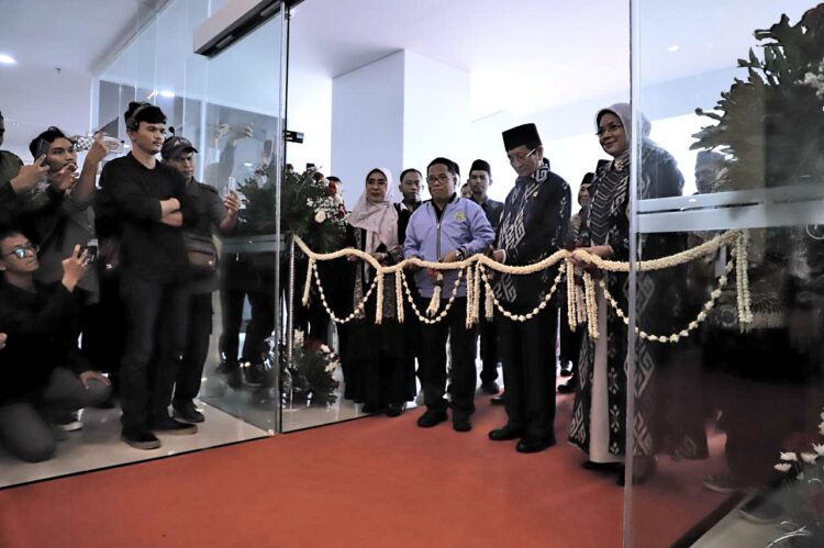 Menag Nasaruddin Umar pada kegiatan peresmian operasional Gedung Pusat Literasi Keagamaan Islam di Ciawi, Bogor, Rabu (4/12/2024).